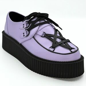 Killstar Shoes Hexellent Creepers Gothcore Y2k Women’s 9 Lilac Platform Wedge
